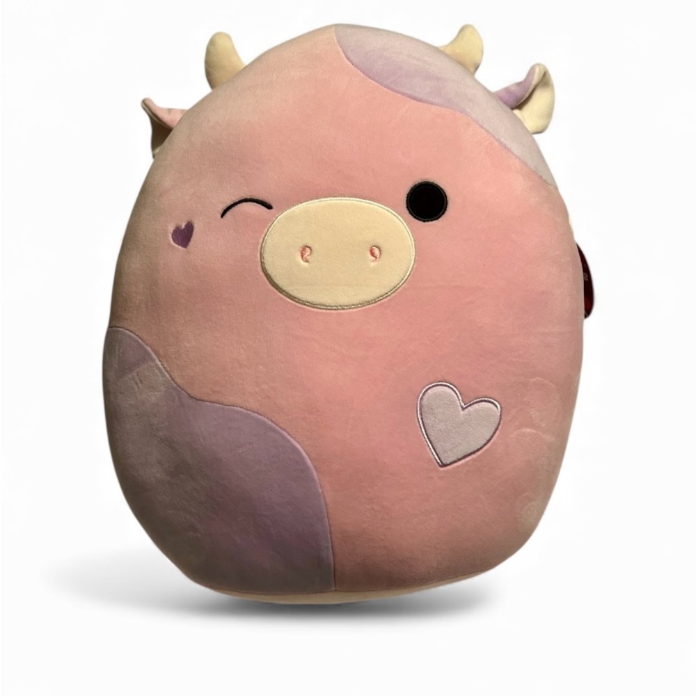 🐮 NWT Squishmallows Patty Cow Plush – Adorable Hearts Edition – Retails $42